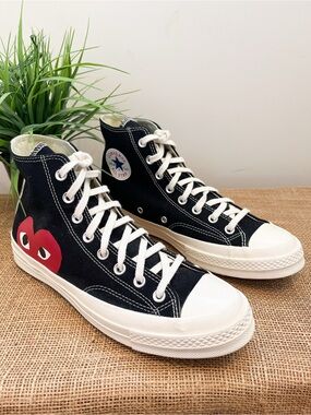 CdG PLAY x Converse  Chuck Taylor Peek-a-Boo Hightop Sneaker Size 11